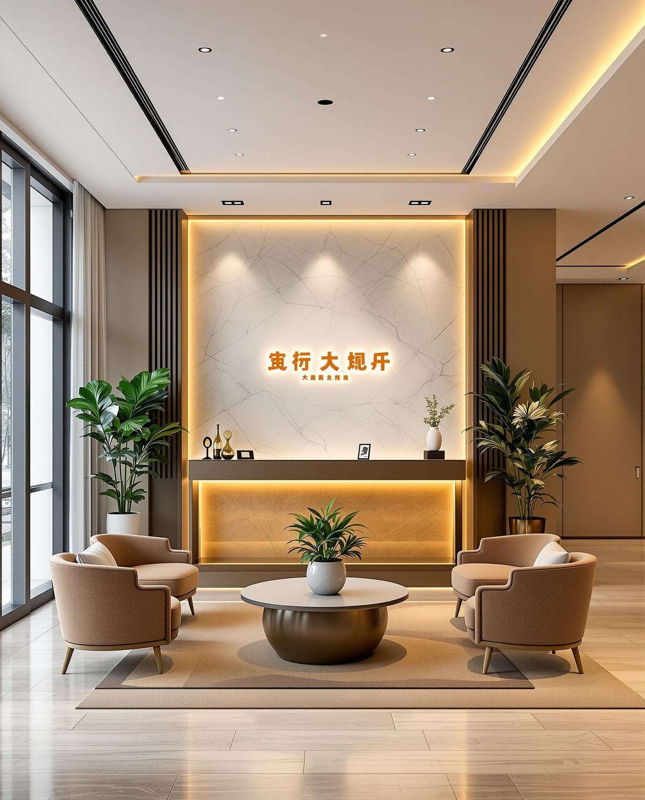 91免费网站前台接待区实景
